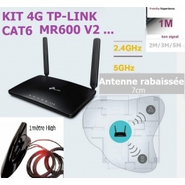 Discount KIT Requin brillant 1M avec ROUTEUR TP-link MR600 V2/V3 + Configs + Param&eacute;trage sur mesure