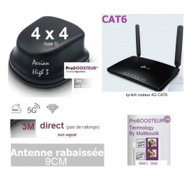 Discount KIT avec ROUTEUR  CAT6 et REQUIN AERIAN ECO 4X4 avec ROUTEUR semi Pro (concessions) + Configs + Param&eacute;trage sur mesure