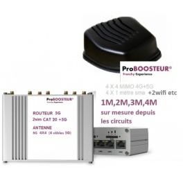 kit Proboosteur 5g routeur PRO Durable CAT-5G  2 SIM fabriqu&eacute; en Europe et antenne requin Aerian PRO d&egrave;s 1M