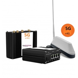 kit Proboosteur 5g routeur PRO Durable CAT-5G  2 SIM fabriqu&eacute; en Europe et antenne platinium DaB PRO d&egrave;s 1 M blanc